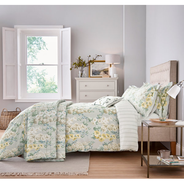 Sanderson Options Silver Duvet Cover Set Wayfair.co.uk